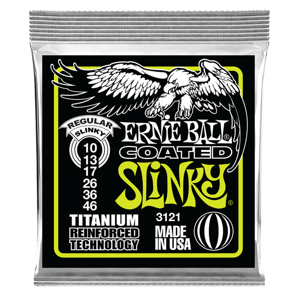 สายกีต้าร์ไฟฟ้า Ernie Ball REGULAR SLINKY RPS COATED TITANIUM ELECTRIC GUITAR STRINGS 10-46