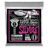 สายกีต้าร์ไฟฟ้า Ernie Ball SUPER SLINKY RPS COATED TITANIUM ELECTRIC GUITAR STRINGS 9-42