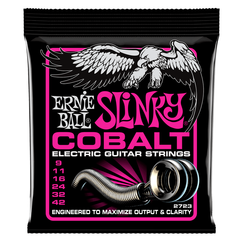 สายกีต้าร์ไฟฟ้า Ernie Ball SUPER SLINKY COBALT ELECTRIC GUITAR STRINGS 9-42