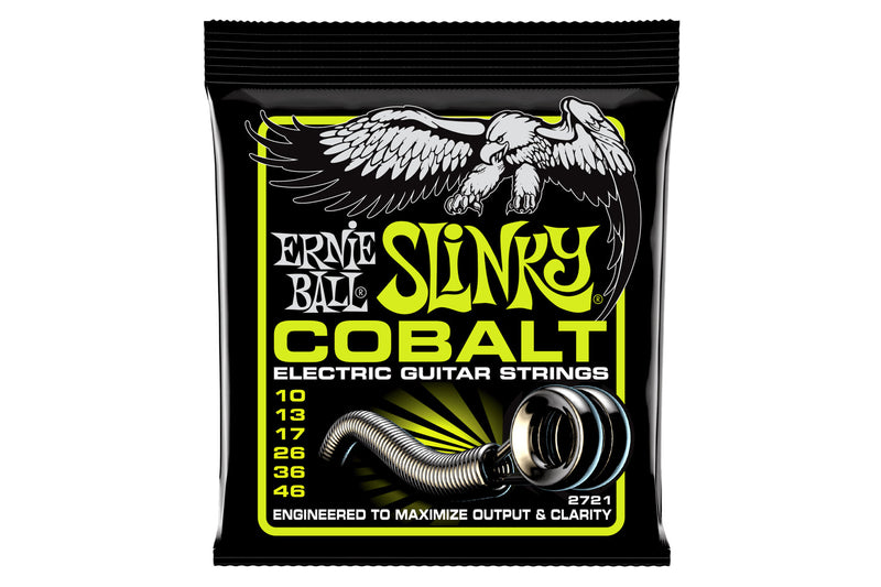 สายกีต้าร์ไฟฟ้า Ernie Ball REGULAR SLINKY COBALT ELECTRIC GUITAR STRINGS 10-46