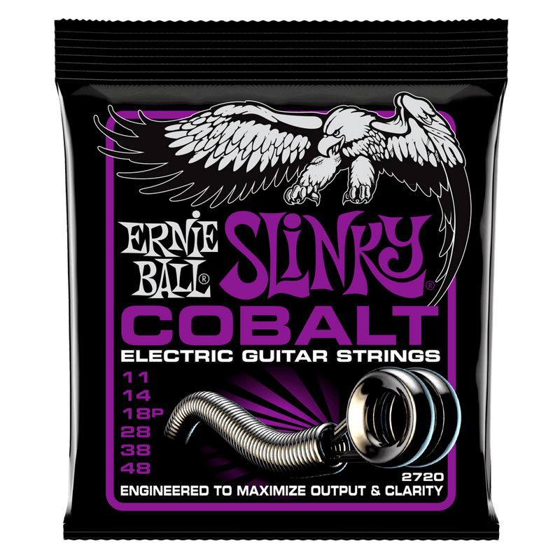 สายกีต้าร์ไฟฟ้า Ernie Ball POWER SLINKY COBALT ELECTRIC GUITAR STRINGS 11-48