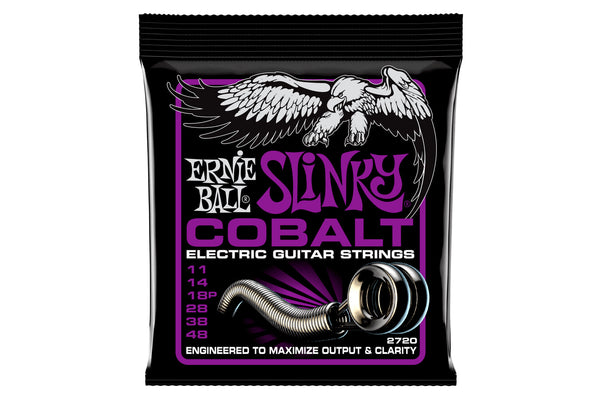 สายกีต้าร์ไฟฟ้า Ernie Ball POWER SLINKY COBALT ELECTRIC GUITAR STRINGS 11-48