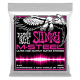 สายกีต้าร์ไฟฟ้า Ernie Ball SUPER SLINKY M-STEEL ELECTRIC GUITAR STRINGS 9-42