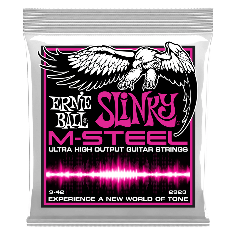 สายกีต้าร์ไฟฟ้า Ernie Ball SUPER SLINKY M-STEEL ELECTRIC GUITAR STRINGS 9-42