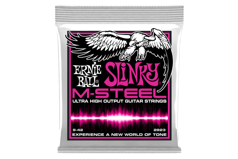 สายกีต้าร์ไฟฟ้า Ernie Ball SUPER SLINKY M-STEEL ELECTRIC GUITAR STRINGS 9-42