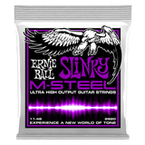 สายกีต้าร์ไฟฟ้า Ernie Ball POWER SLINKY M-STEEL ELECTRIC GUITAR STRINGS 11-48