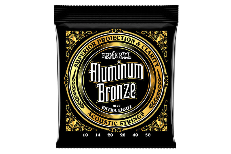 สายกีต้าร์โปร่ง Ernie Ball EXTRA LIGHT ALUMINUM BRONZE ACOUSTIC GUITAR STRINGS 10-50