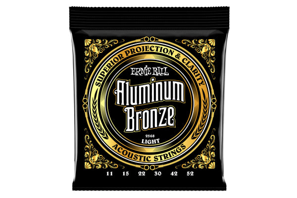 สายกีต้าร์โปร่ง Ernie Ball LIGHT ALUMINUM BRONZE ACOUSTIC GUITAR STRINGS 11-52