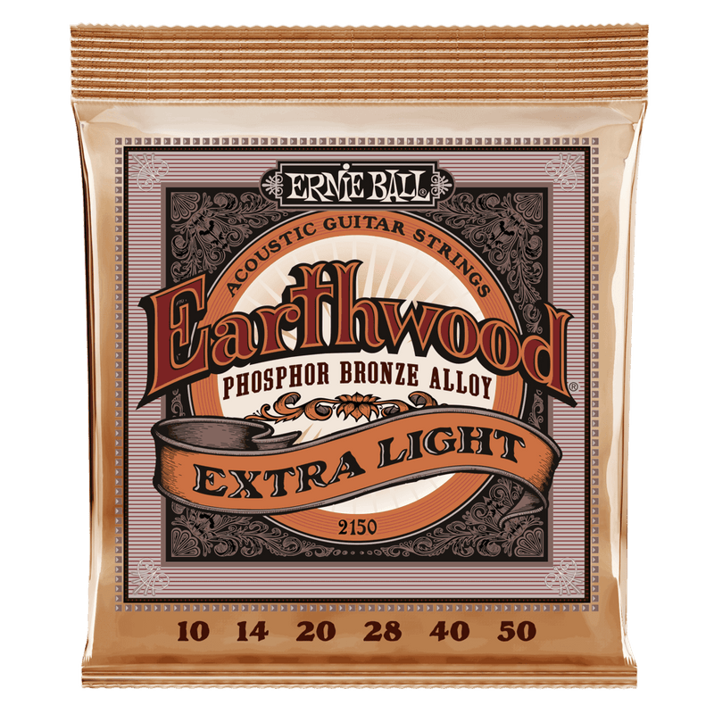 สายกีต้าร์โปร่ง Ernie Ball EARTHWOOD EXTRA LIGHT PHOSPHOR BRONZE ACOUSTIC GUITAR STRINGS 10-50