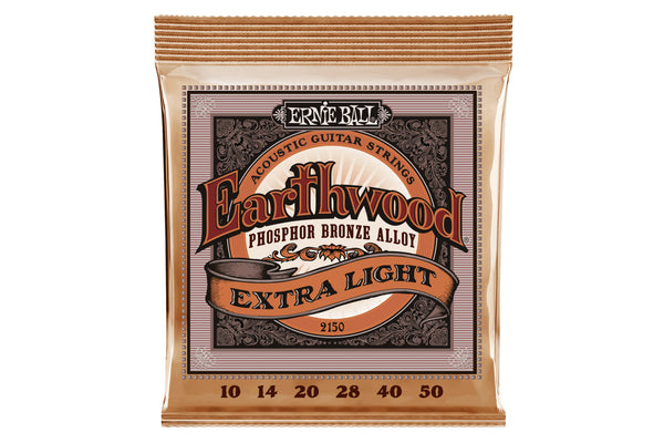 สายกีต้าร์โปร่ง Ernie Ball EARTHWOOD EXTRA LIGHT PHOSPHOR BRONZE ACOUSTIC GUITAR STRINGS 10-50