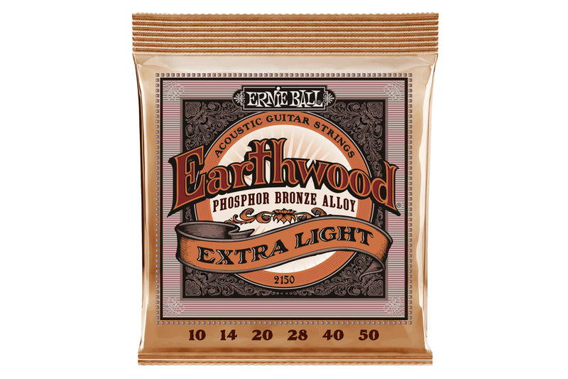 สายกีต้าร์โปร่ง Ernie Ball EARTHWOOD EXTRA LIGHT PHOSPHOR BRONZE ACOUSTIC GUITAR STRINGS 10-50