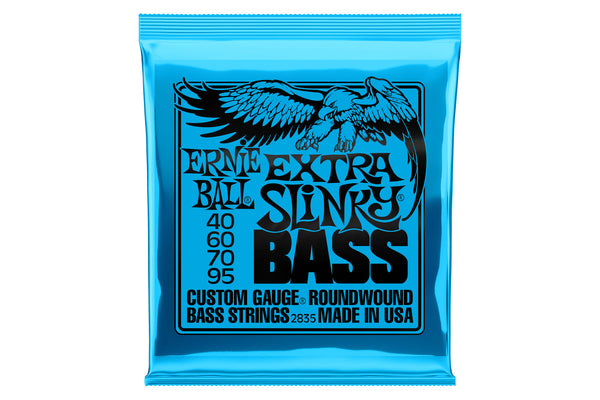 สายเบส Ernie Ball EXTRA SLINKY NICKEL WOUND ELECTRIC BASS STRINGS 40-95