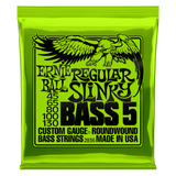 สายเบส Ernie Ball REGULAR SLINKY 5-STRING NICKEL WOUND ELECTRIC BASS STRINGS 45-130
