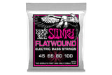 สายเบส Ernie Ball SUPER SLINKY FLATWOUND ELECTRIC BASS STRINGS 45-100