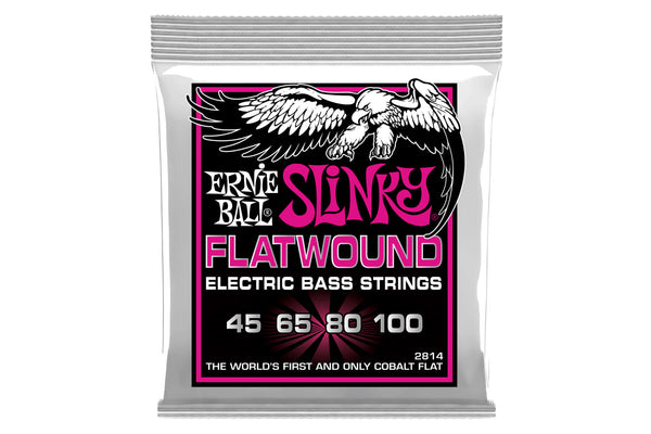 สายเบส Ernie Ball SUPER SLINKY FLATWOUND ELECTRIC BASS STRINGS 45-100