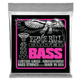 สายเบส Ernie Ball SUPER SLINKY COATED ELECTRIC BASS STRINGS 45-100