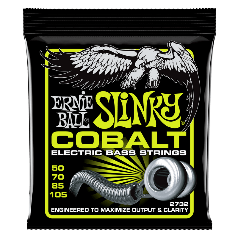 สายเบส Ernie Ball REGULAR SLINKY COBALT ELECTRIC BASS STRINGS 50-105