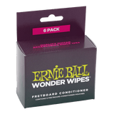 น้ำยาเช็ดฟิงเกอร์บอร์ดกีต้าร์ Ernie Ball WONDER WIPES FRETBOARD CONDITIONER 6 PACK