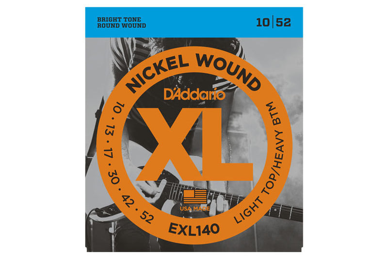 สายกีต้าร์ไฟฟ้า Daddario EXL140 Nickel Wound, Light Top/Heavy Bottom, 10-52
