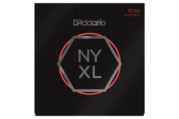 สายกีต้าร์ไฟฟ้า Daddario NYXL1052 Nickel Wound Electric Guitar Strings, Light Top / Heavy Bottom, 10-52