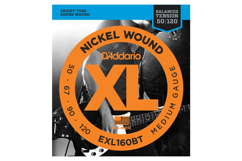 สายเบส Daddario EXL160BT Nickel Wound, Balanced Tension Medium, 50-120