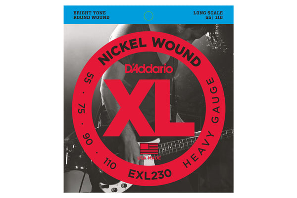 สายเบส Daddario EXL230 Nickel Wound Bass, Heavy, 55-110, Long Scale