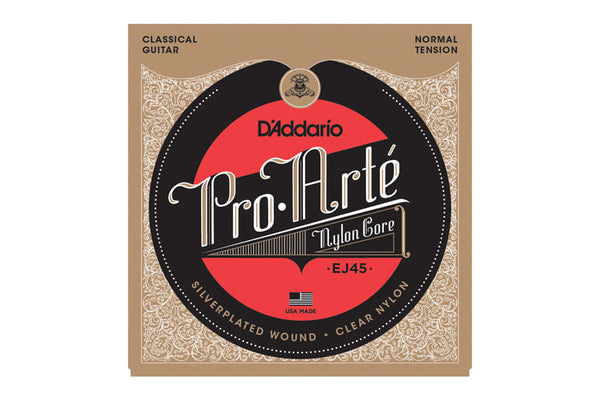 สายกีต้าร์คลาสสิค Daddario EJ45 Pro-Arté Nylon, Normal Tension