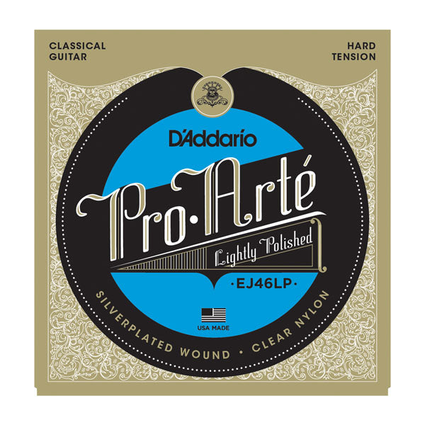 สายกีต้าร์คลาสสิค Daddario EJ46LP Pro-Arté Lightly Polished Composite, Hard Tension