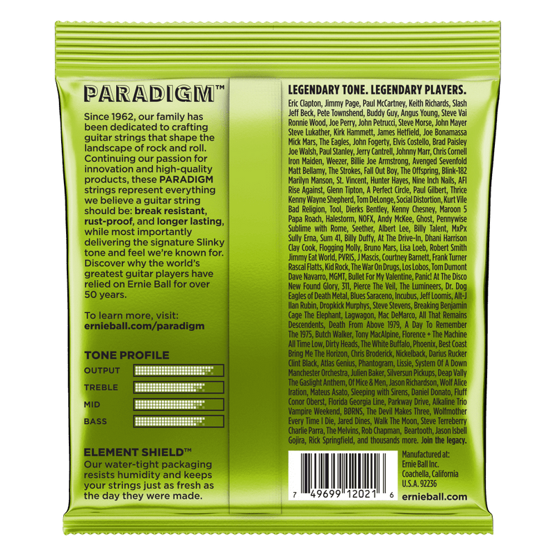 สายกีต้าร์ไฟฟ้า Ernie Ball PARADIGM REGULAR SLINKY ELECTRIC GUITAR STRINGS 10-46