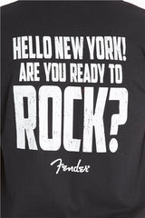 เสื้อยืด FENDER NEW YORK ARE YOU READY TO ROCK T-SHIRT - SIZE MEDIUM