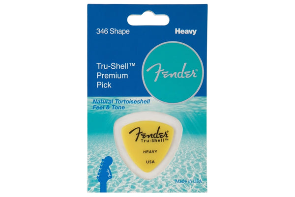 ปิ๊กกีต้าร์ FENDER® TRU-SHELL PICKS - 346 SHAPE - HEAVY