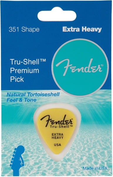 ปิ๊กกีต้าร์ FENDER® TRU-SHELL PICKS - 351 SHAPE - EXTRA HEAVY