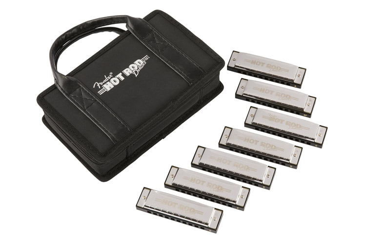 ฮาโมนิก้า เมาท์ออแกน Fender Hot Rod Deluxe Harmonicas 7-Pack with Case