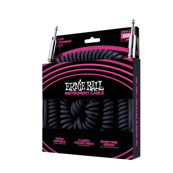 สายแจ็คกีต้าร์ Ernie Ball Coiled Instrument Cables