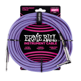 สายแจ็คกีต้าร์ Ernie Ball 25 Feet Straight / Angle Braided Instrument Cables