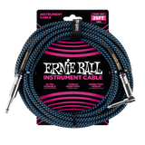 สายแจ็คกีต้าร์ Ernie Ball 25 Feet Straight / Angle Braided Instrument Cables