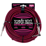 สายแจ็คกีต้าร์ Ernie Ball 25 Feet Straight / Angle Braided Instrument Cables