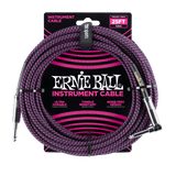 สายแจ็คกีต้าร์ Ernie Ball 25 Feet Straight / Angle Braided Instrument Cables
