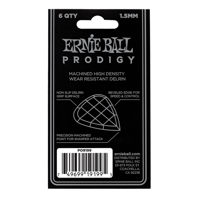 ปิ๊กกีต้าร์ Ernie Ball Prodigy Picks (6 ตัว)
