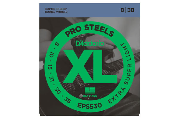 สายกีต้าร์ไฟฟ้า DADDARIO EPS530 PRO-STEELS EXTRA SUPER LIGHT #8-32