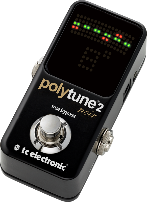 เครื่องตั้งสายกีต้าร์ จูนเนอร์กีต้าร์ TC Electronic Polytune 2 Noir