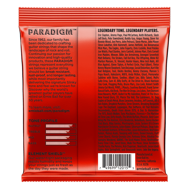 สายกีต้าร์ไฟฟ้า Ernie Ball SKINNY TOP HEAVY BOTTOM SLINKY PARADIGM ELECTRIC GUITAR STRINGS - 10-52 GAUGE