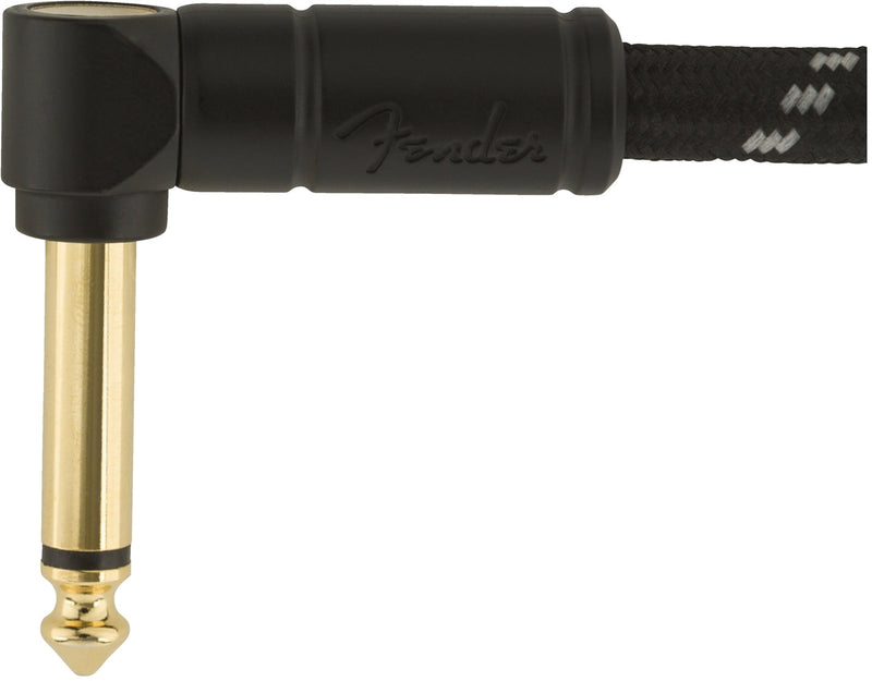 สายแจ็คกีต้าร์ FENDER DELUXE SERIES INSTRUMENT CABLE, BLACK TWEED (ตรง-งอ)