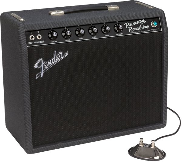 แอมป์กีต้าร์ไฟฟ้า Fender Limited Edition '68 Princeton®, Black Lacquered Tweed