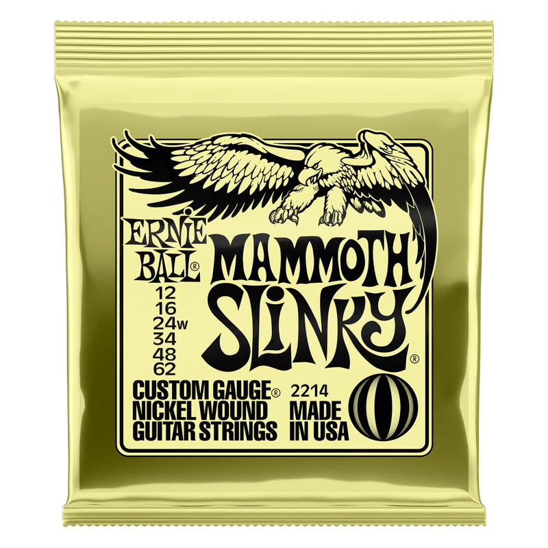 สายกีต้าร์ไฟฟ้า Ernie Ball Mammoth Slinky Nickle Wound Electric Guitar Strings - 12-62 Gauge