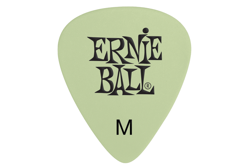 ปิ๊กกีต้าร์ Ernie Ball Super Glow Cellulose Picks (12 ตัว)