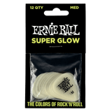 ปิ๊กกีต้าร์ Ernie Ball Super Glow Cellulose Picks (12 ตัว)