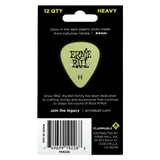 ปิ๊กกีต้าร์ Ernie Ball Super Glow Cellulose Picks (12 ตัว)