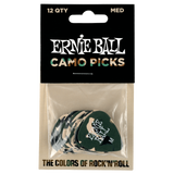 ปิ๊กกีต้าร์ Ernie Ball Camouflage Cellulose Picks (12 ตัว)