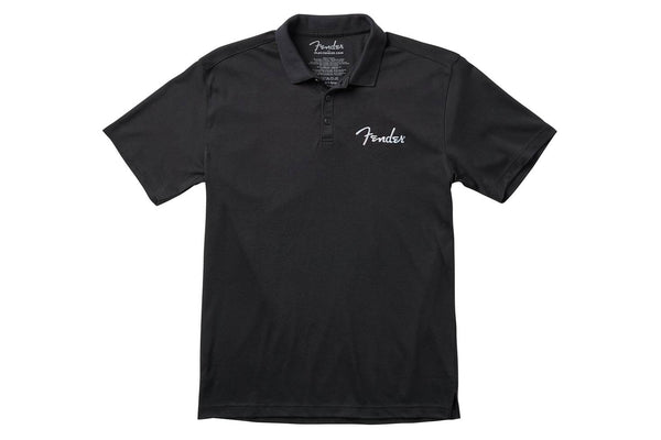 เสื้อโปโล FENDER SPAGHETTI LOGO POLO BLACK SIZE M